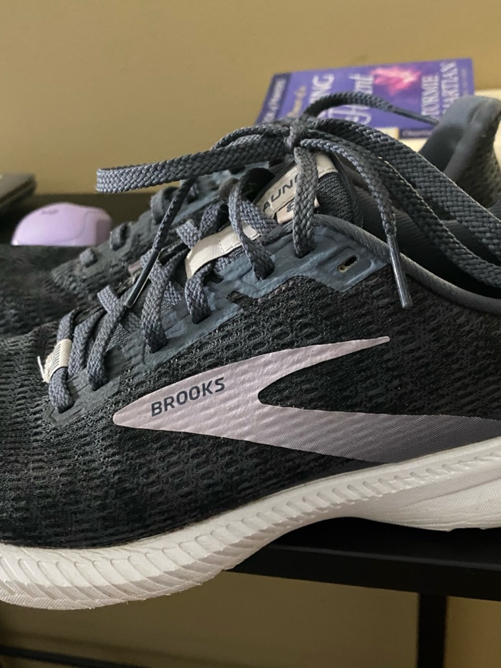 Brooks Women's Running Shoes in Charcoal and White